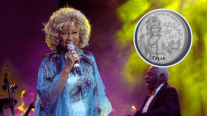 La moneda homenaje a Celia Cruz ya está circulando en EE.UU.