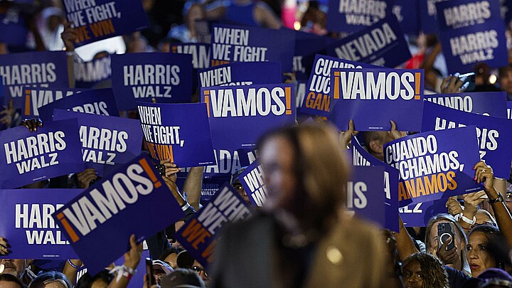 Fotografía de la candidata demócrata a la Presidencia de Estados Unidos, Kamala Harris. 