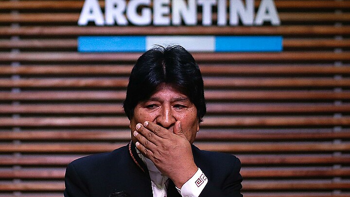 Fotografía de archivo de 2020 del expresidente de Bolivia Evo Morales en Buenos Aires (Argentina). 