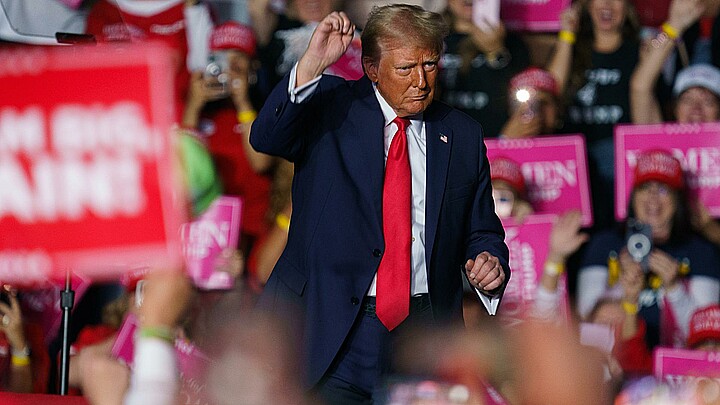 Donald Trump en una foto de campaña 