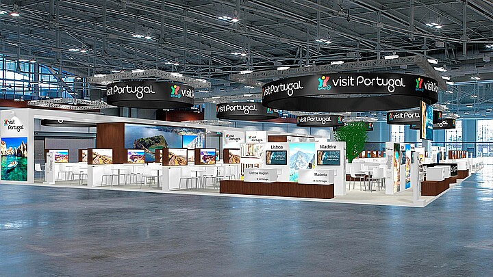 Pabellón de Portugal en Fitur 2025. Imagen cedida por Turismo de Portugal