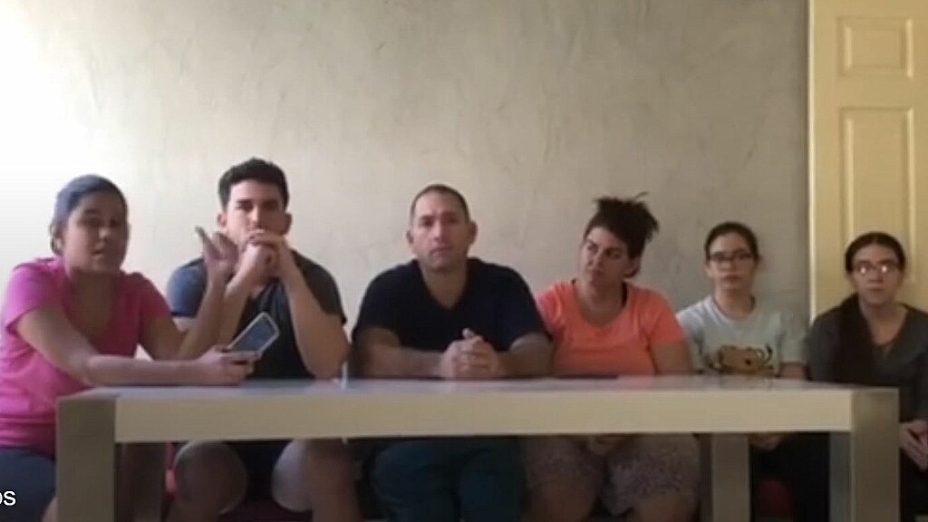 A familia cubana niegan permiso de entrada a EEUU