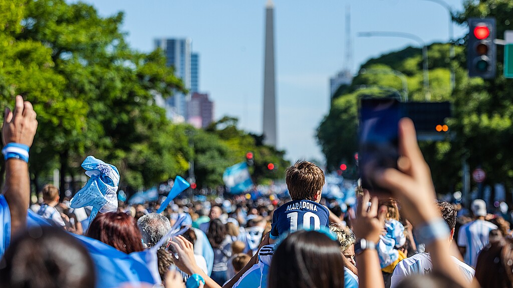 Buenos Aires, Argentina December 21, 2022. An estimated five million people took to the streets of Buenos Aires celebrating Argentina's World Cup win after 36 years