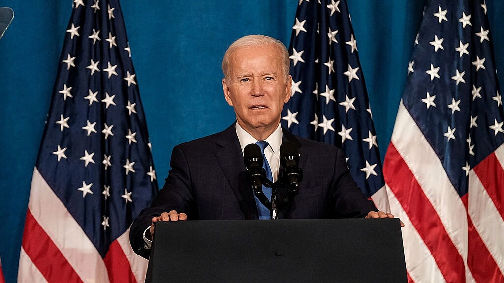 U.S. President Joe Biden delivers remarks on preserving and protecting Democracy at Union Station on November 2, 2022 in Washington, DC.