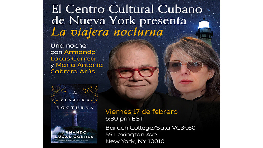 El escritor cubano Armando Correa que esta noche a las 6:30 p.m. se presentará en el Centro Cultural Cubano de Nueva York junto a la profesora María Antonia Cabrera Arús para hablar de su espectacular carrera, su adorada familia, y sus planes inmediatos y futuros como autor. ​​