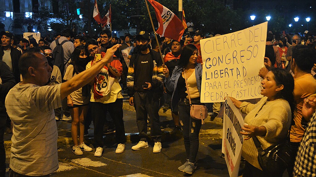 Protestas en Lima. 
