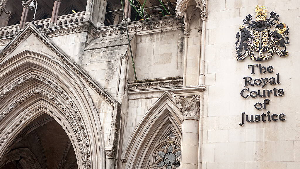 The Royal Courts of Justice houses the High Court and Court of Appeal of England and Wales.