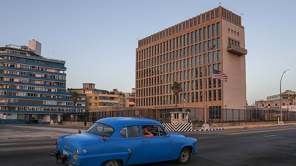 Havana, Cuba - August 4, 2017: United States Embassy in Havana, Cuba