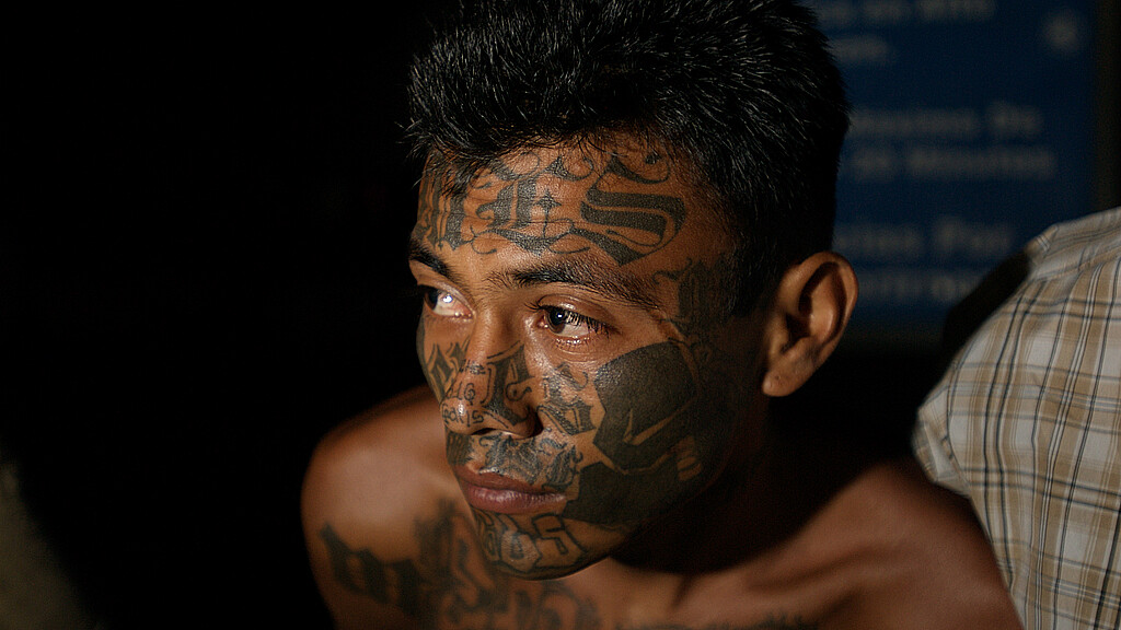 Gang member in El Salvador