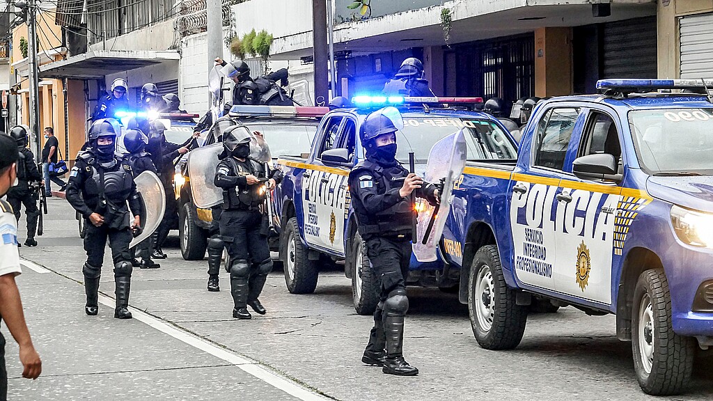 La policía de Guatemala