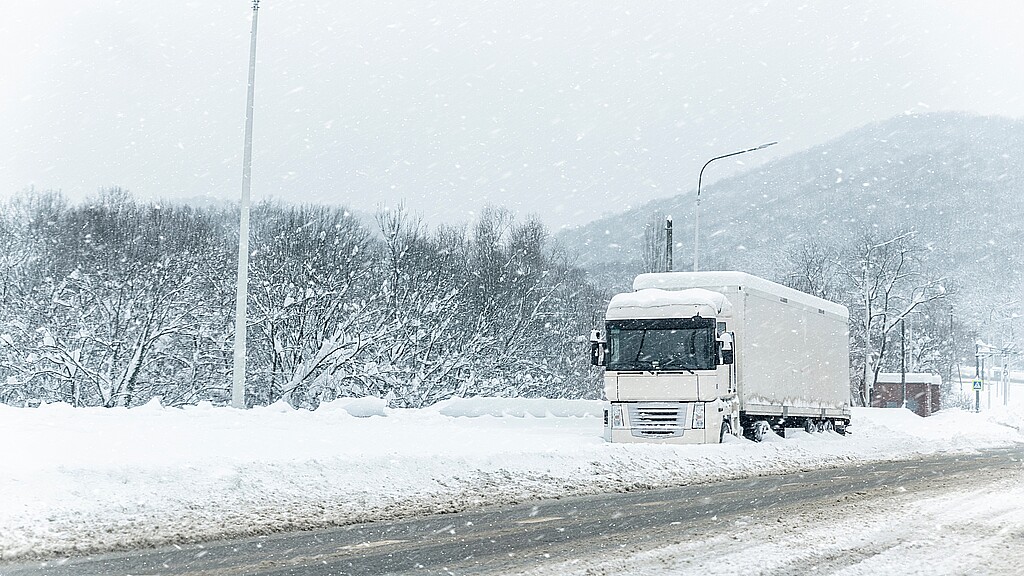 Snow-covered roads