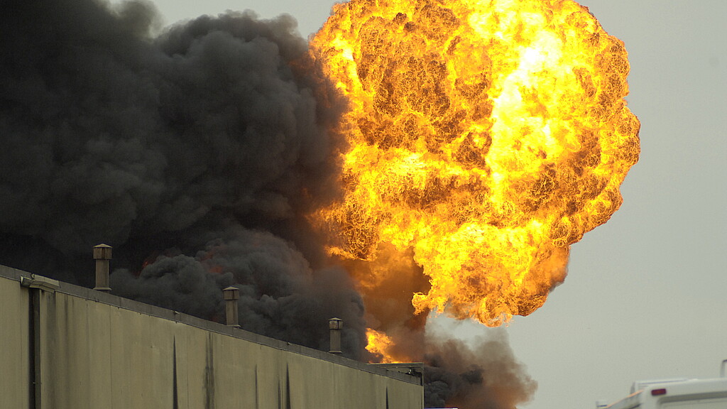 Explosión en una fábrica