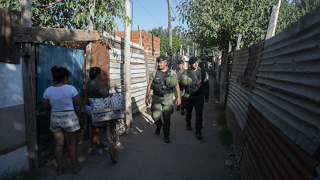 Fuerzas federales recorren Rosario