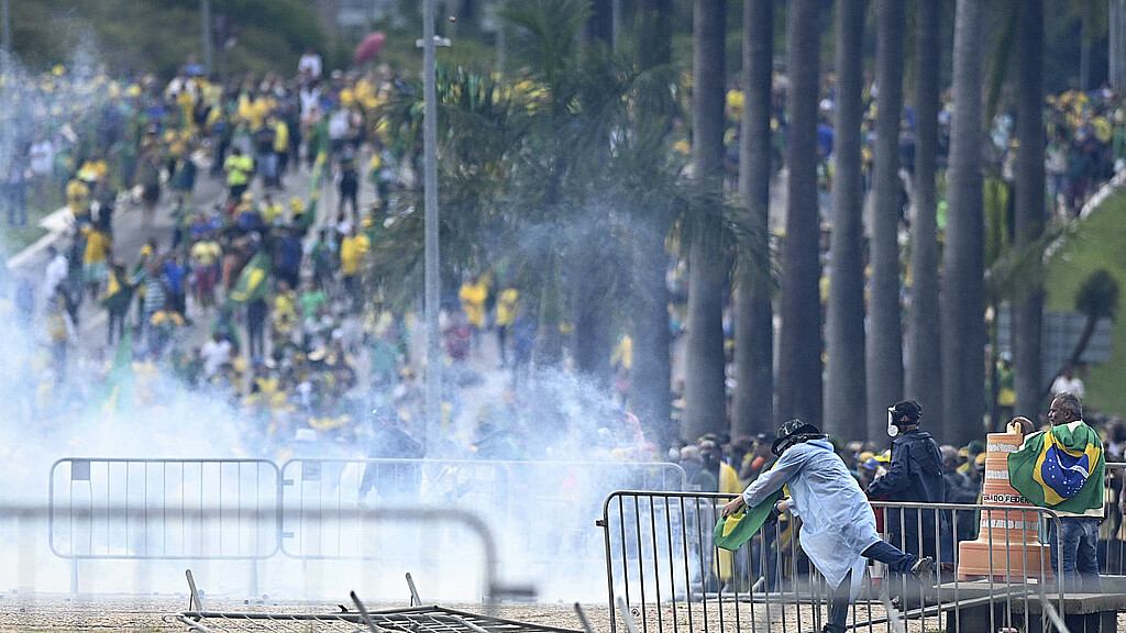 Manifestantes contra los resultados electorales y el gobierno del presidente Lula da Silva, el pasado 8 de enero de 2023