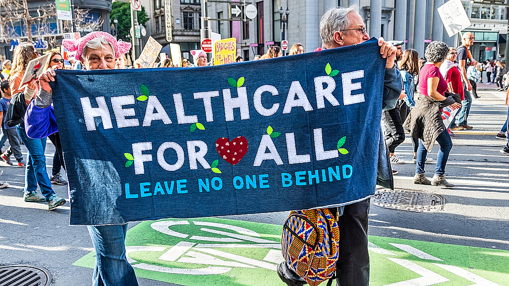 Healthcare protest
