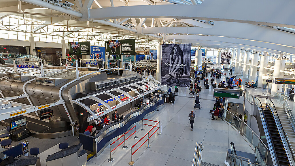 New York City, New York – March 1, 2020: Terminal 1 at New York JFK airport (JFK) in the United States