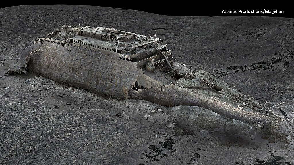 The current condition of the Titanic wreck, unmasked by 3D scans, shows large sections that have collapsed.