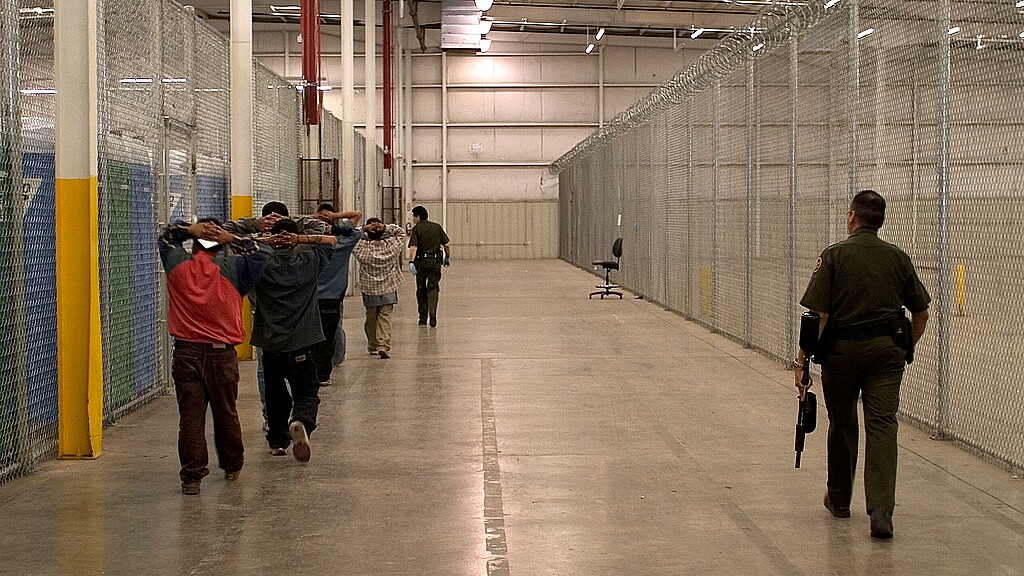 Migrants in CBP custody at U.S. border detention facility 