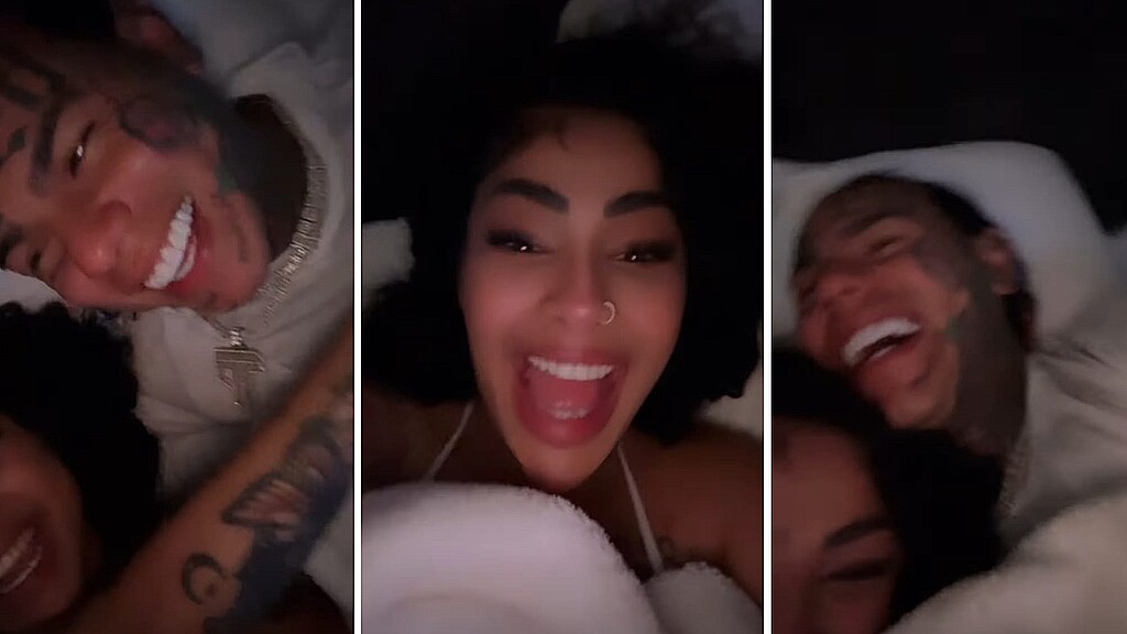 Los artistas compartieron un video desde la cama y encendieron las redes 