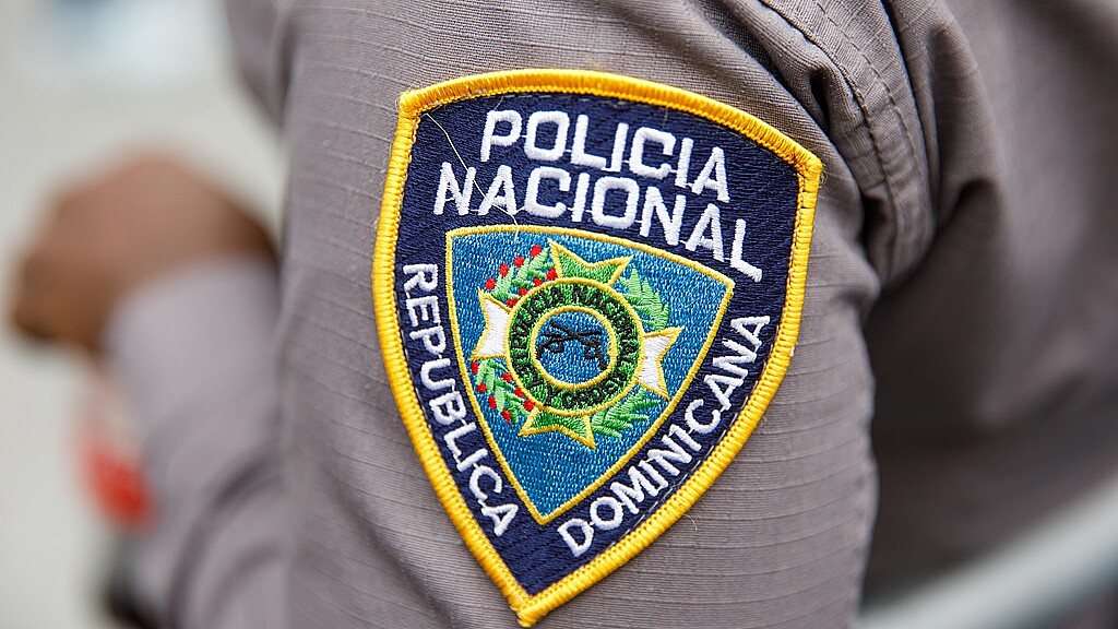 Dominican Republic police officer patch