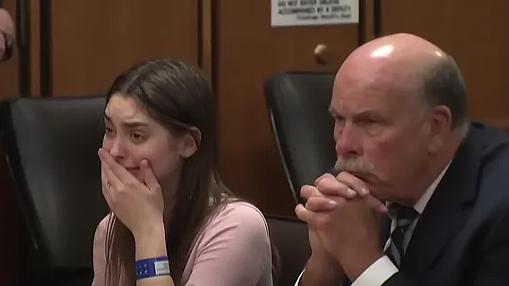 Mackenzie Shirilla breaks down into tears in court after she hears the verdict on Aug 14, 2023