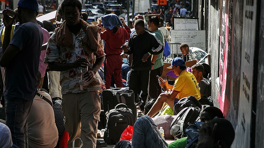 Migrantes en New York