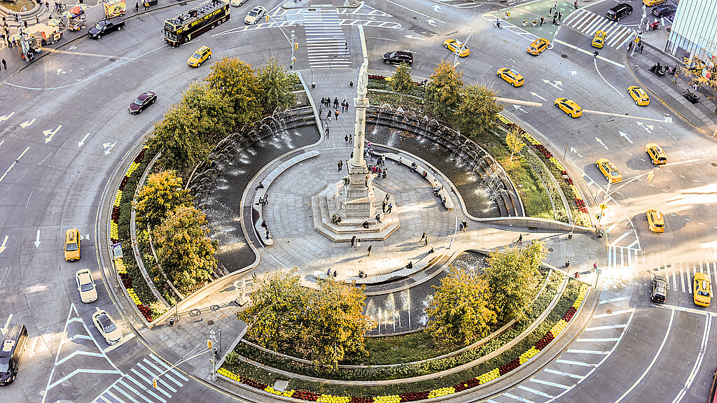 Columbus Circle, Manhattan in New York City
