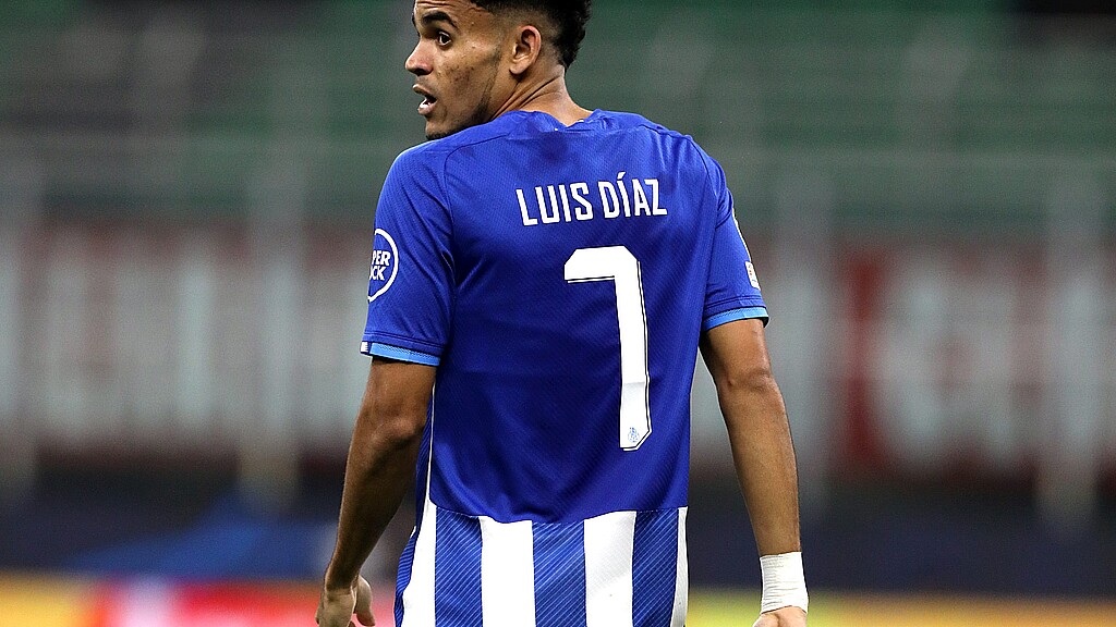 Liverpool soccer player Luis Diaz