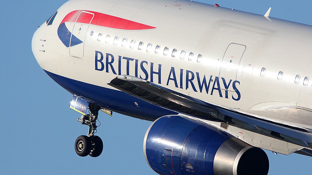 British Airways commercial airliner