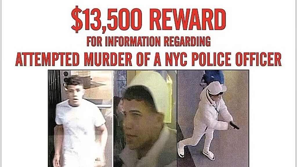 NYPD Wanter Poster offering reward for Jesus Alejandro Rivas Figueroa 