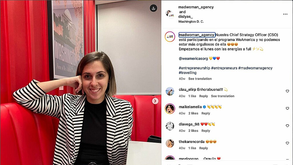 Note: After publishing this article, Madwoman Agency deleted a post from its Instagram page where it announced Disley Alfonso's participation in the IVLP State Department program. ADN had previously captured the post and is including the screenshot here.
