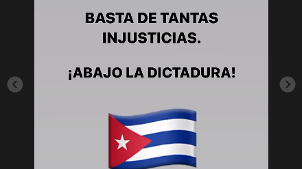 Varios artistas cubanos se sumaron al reclamo de libertad 