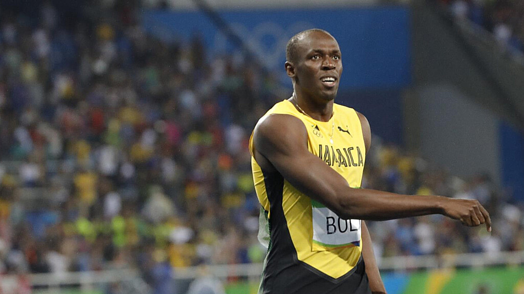 Bolt tras disputar los 200 metros en los Juegos Olímpicos Río 2016, en el Estadio Olímpico de Río de Janeiro (Brasil). 