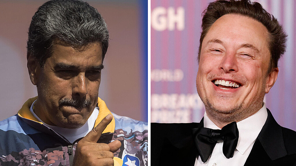 Combo de fotografías del presidente de Venezuela, Nicolás Maduro (i), y el CEO de Tesla Motors Elon Musk. 