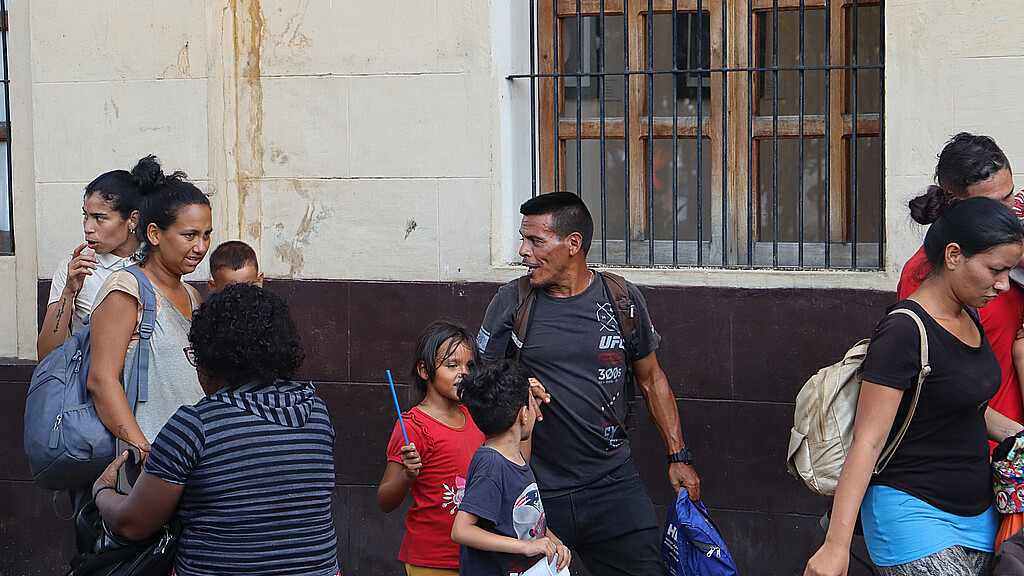 Migrants wait in the main squares of Tapachula in the state of Chiapas, Mexico as inflation and migratory flow has tripled the cost of housing migrants stranded on the country’s southern border