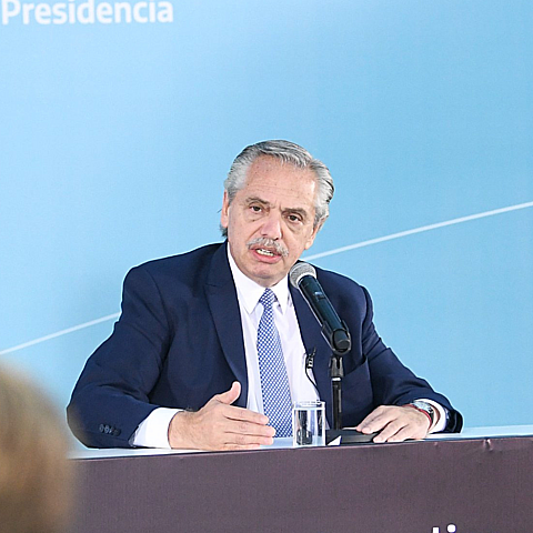 El presidente argentino, Alberto Fernández