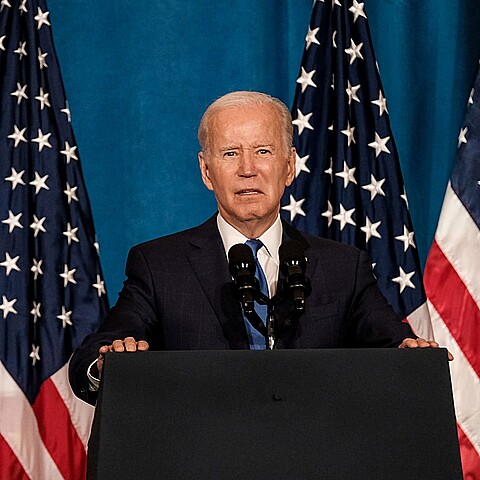 U.S. President Joe Biden delivers remarks on preserving and protecting Democracy at Union Station on November 2, 2022 in Washington, DC.