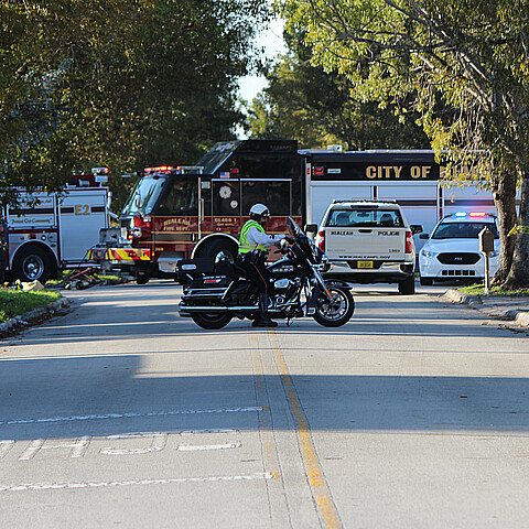 Hialeah Police officers and Fire Fighters 