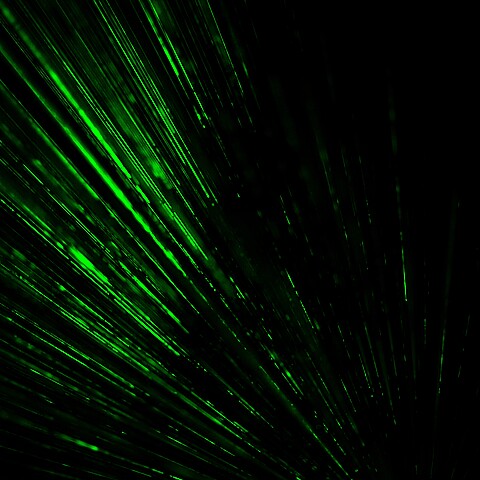 Green lasers in the sky