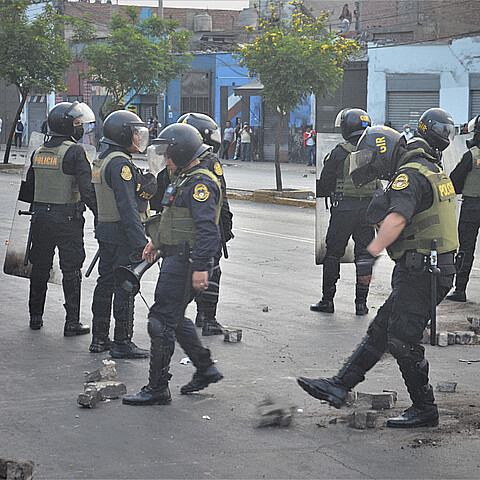 Protestas en Lima. 