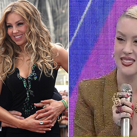 La cantante peruana habló sobre su relación con Thalía y Mottola 