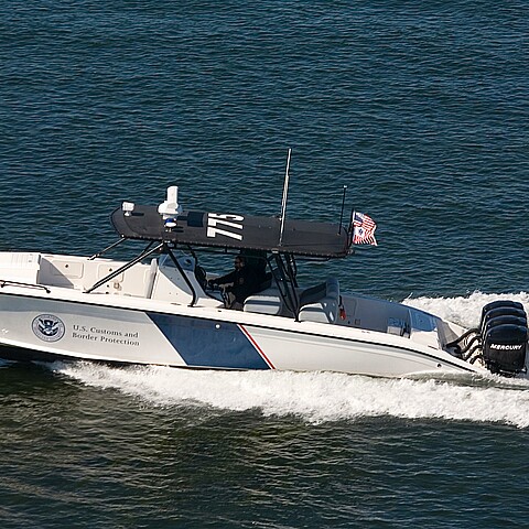 U.S. Custom Border Patrol Midnight Express patrol ship