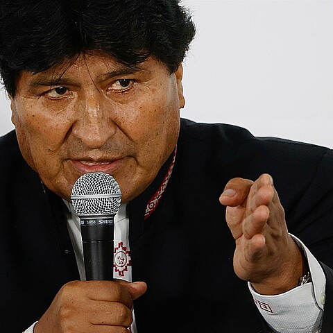  El expresidente de Bolivia, Evo Morales