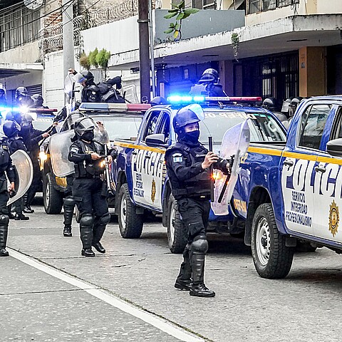 La policía de Guatemala