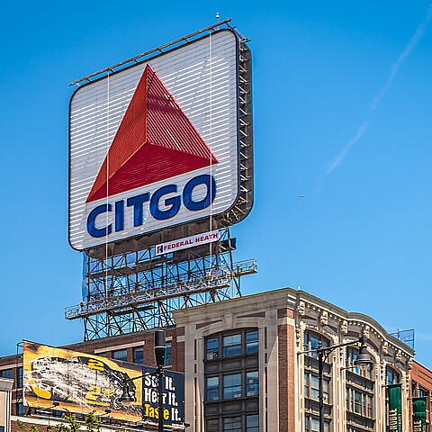 Citgo sign in Kenmore Square, Boston, Massachusetts 