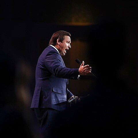 El gobernador del Estado de Florida, Ron DeSantis, en Las Vegas (Nevada, EE.UU.)