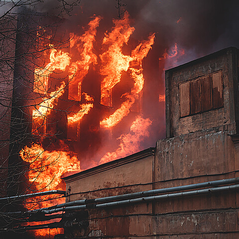 Explosion at a factory 