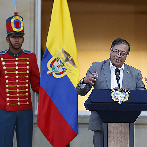 El presidente de Colombia, Gustavo Petro
