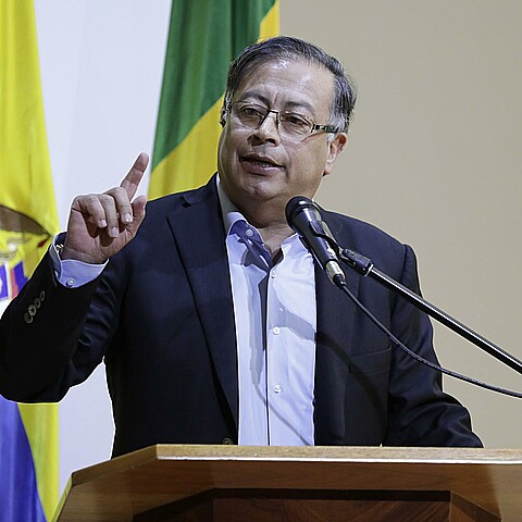 El presidente de Colombia, Gustavo Petro