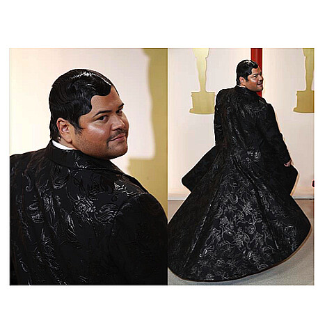 El actor Harvey Guillén se viraliza con su esmoquin negro en la alfombra de los Óscar 2023